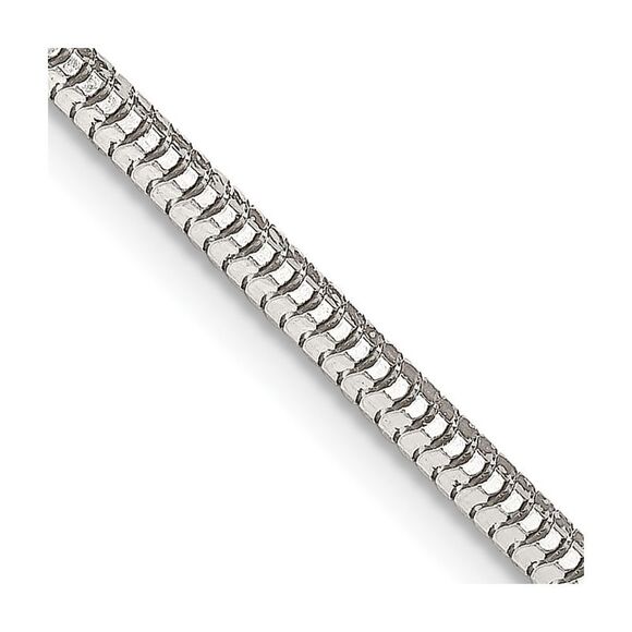 Kazi Luxury Sterling Silver 2.5mm Diamond-cut Snake Chain
